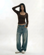 Rehla squared long sleeves top