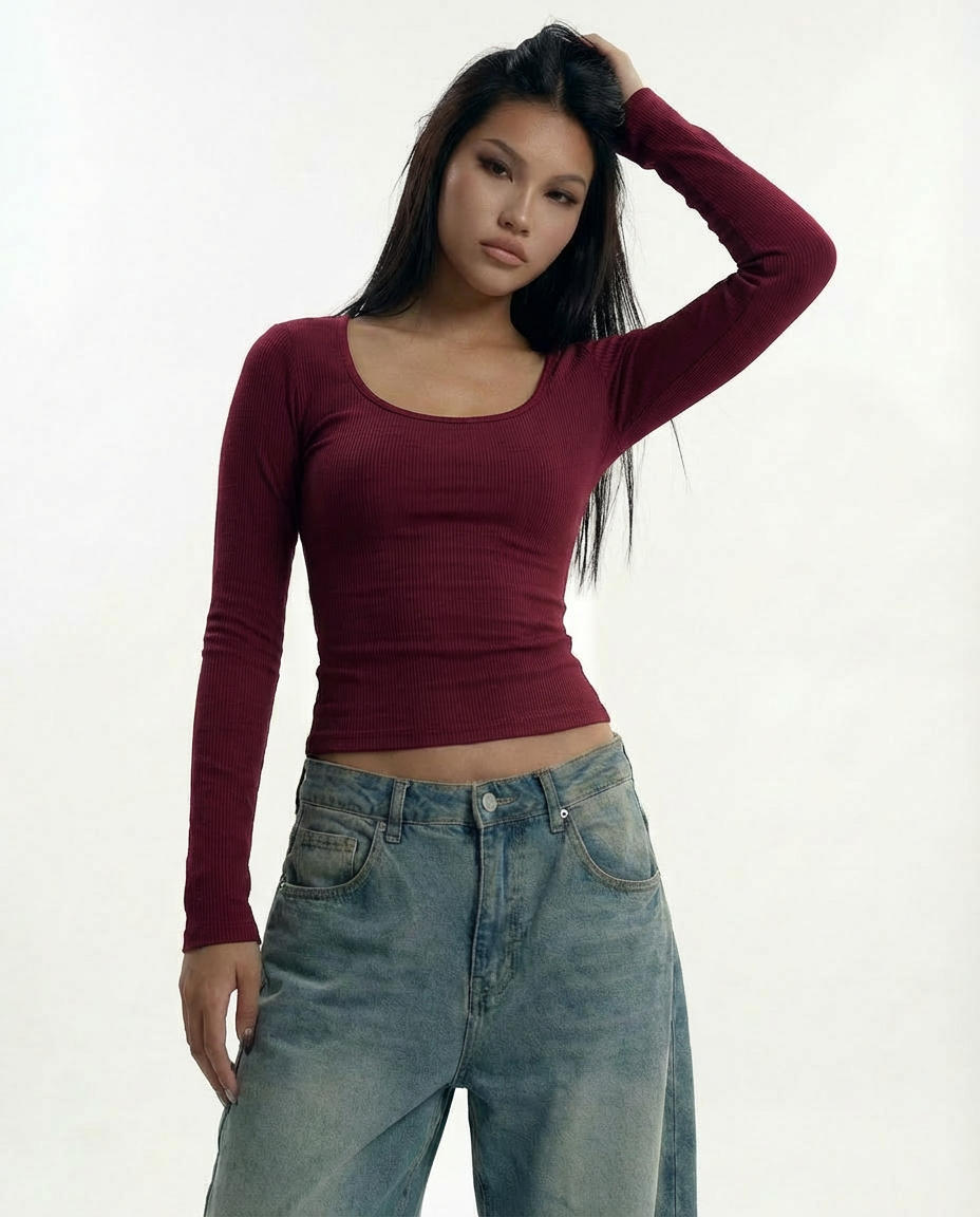 Rehla squared long sleeves top