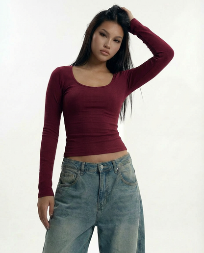 Rehla squared long sleeves top