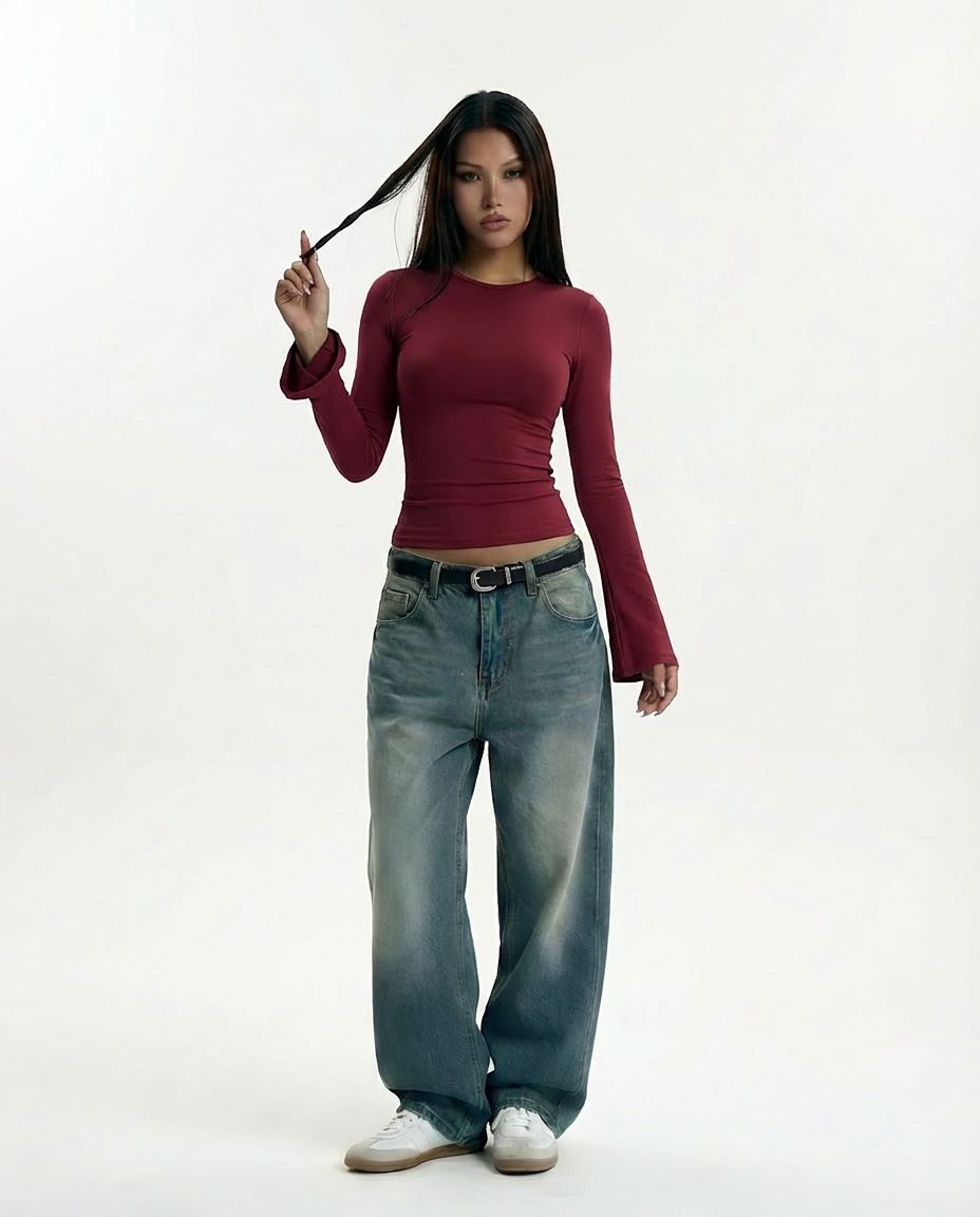 Rehla flared  long sleeves top