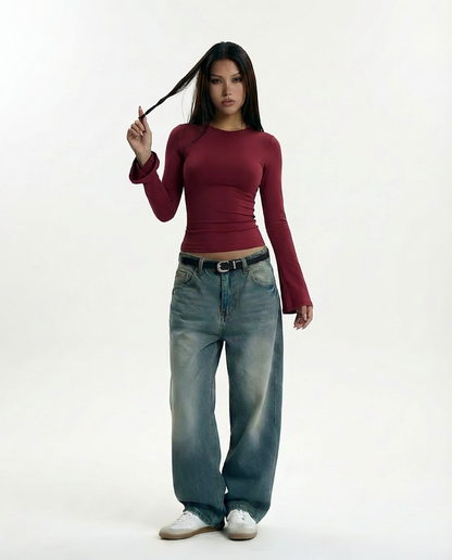 Rehla flared  long sleeves top