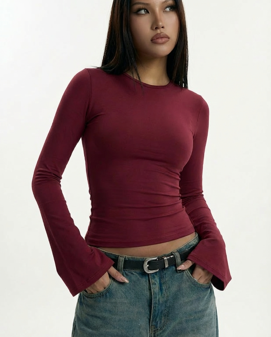 Rehla flared  long sleeves top