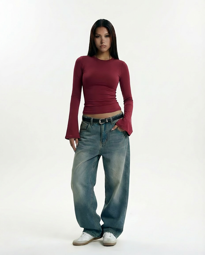 Rehla flared  long sleeves top