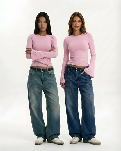 Rehla flared  long sleeves top