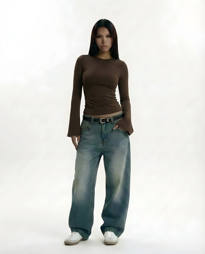 Rehla flared  long sleeves top