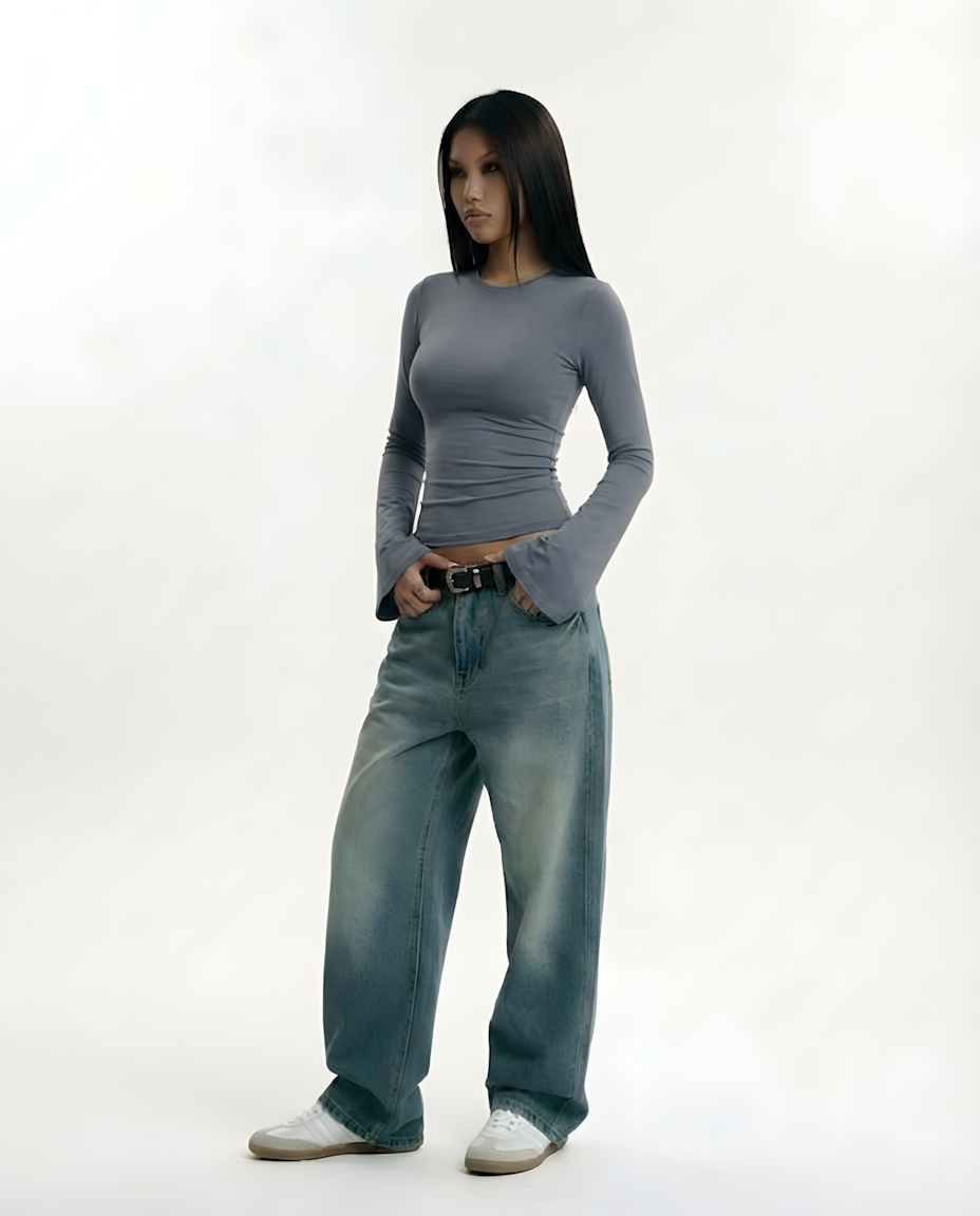 Rehla flared  long sleeves top