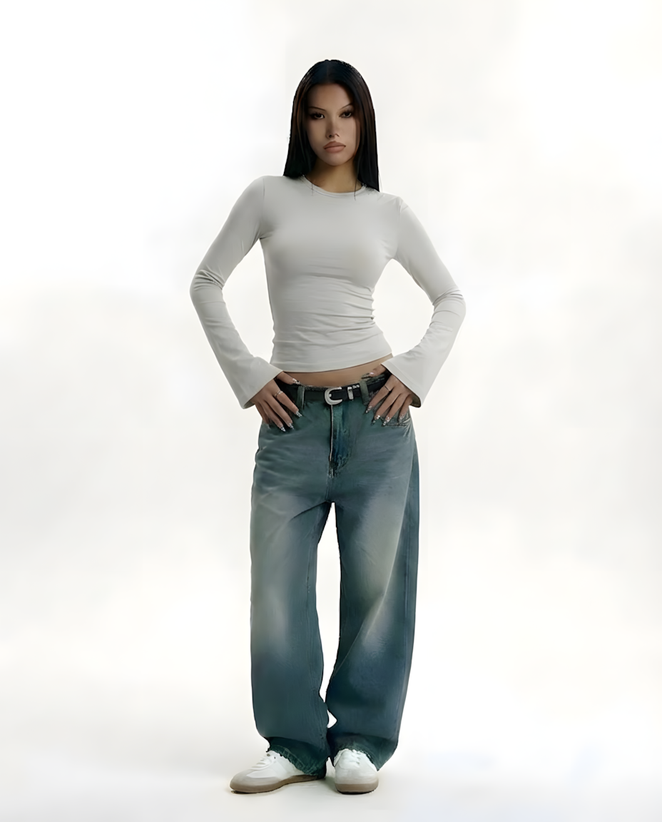 Rehla flared  long sleeves top