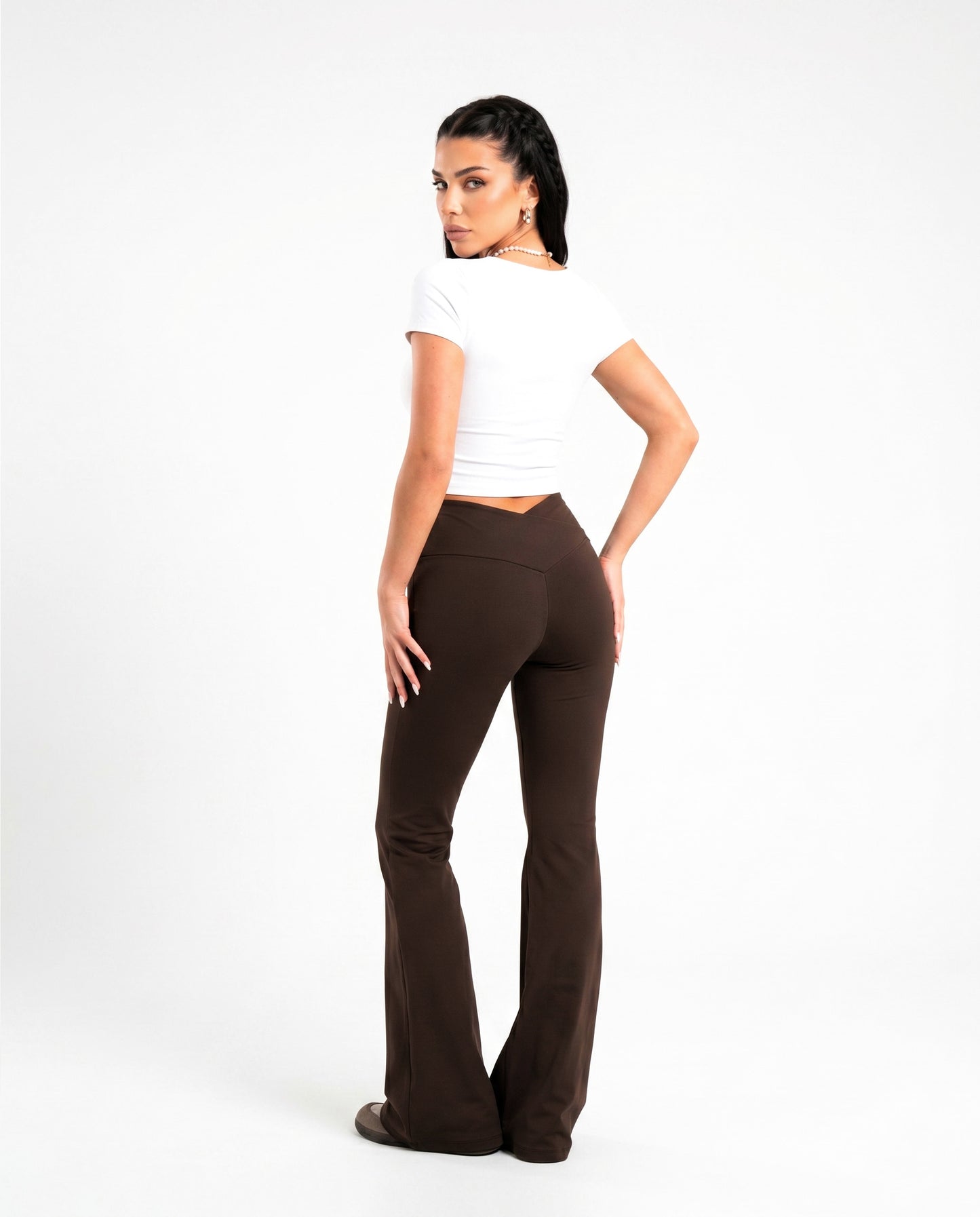 Wide-Leg Flare Trousers