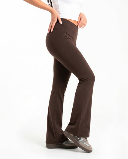 Wide-Leg Flare Trousers