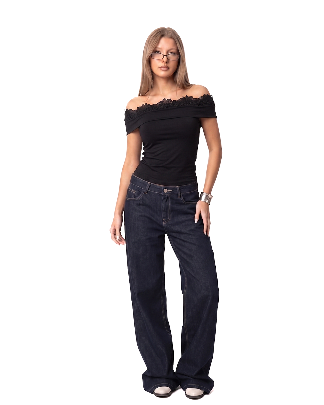 Rehla Lace Off Shoulder Top