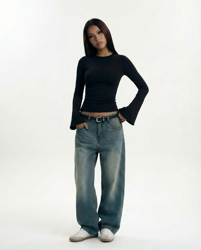 Rehla flared  long sleeves top