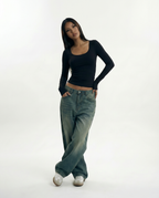 Rehla squared long sleeves top