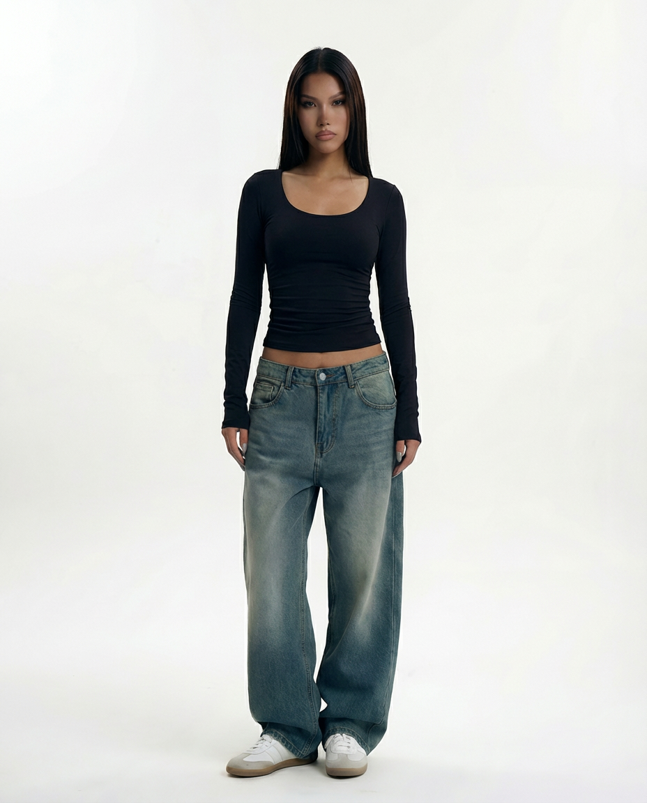 Rehla squared long sleeves top