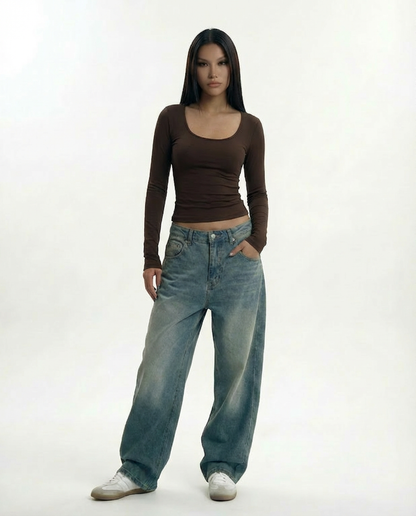 Rehla squared long sleeves top