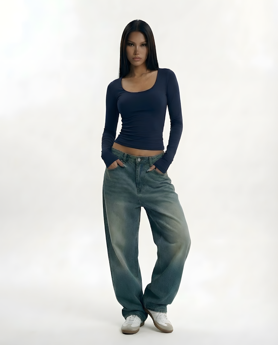 Rehla squared long sleeves top